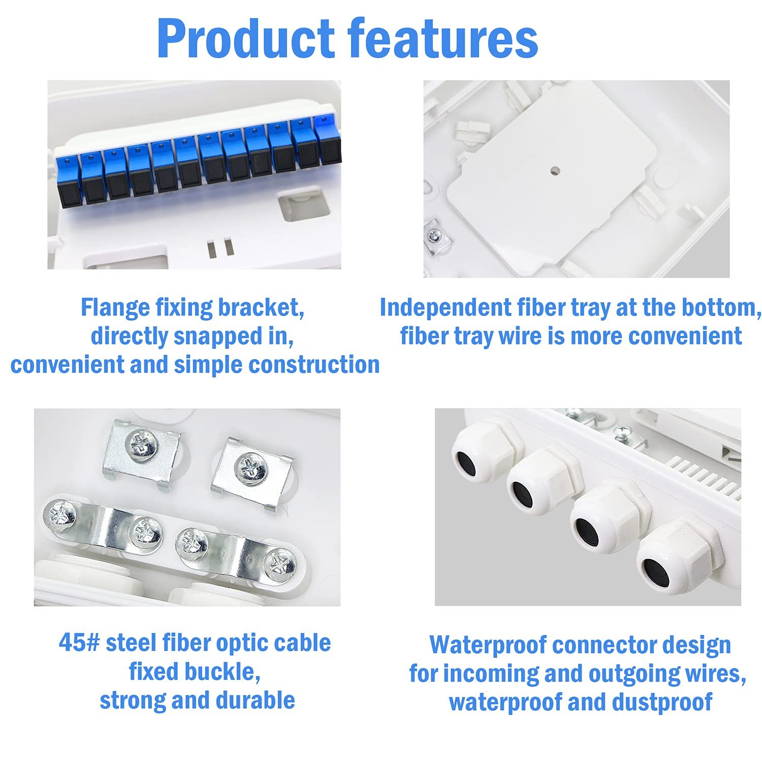 12 core FTTH optical fiber distribution box