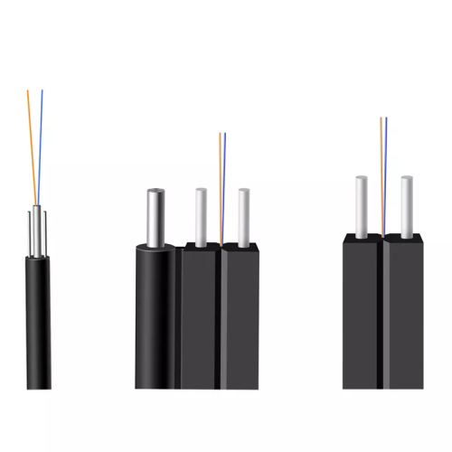 Cable de bajada FTTH de tipo plano para interiores de fibra óptica de 6/8/12 núcleos