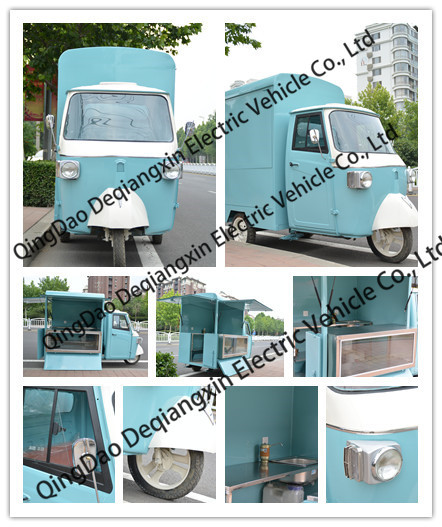 3 wheeler Piaggio Ape food truck