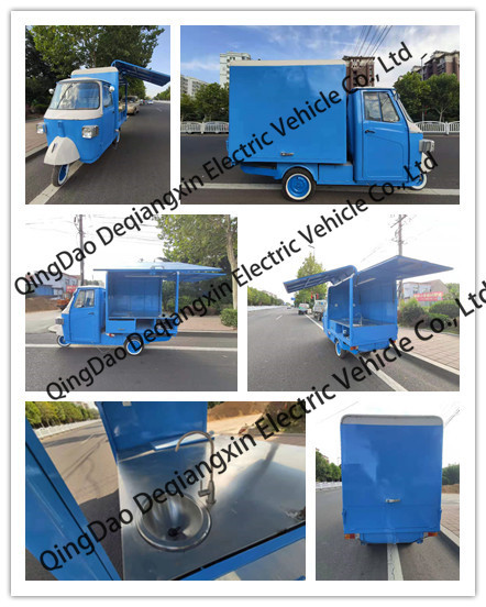 3 wheeler Piaggio Ape food truck