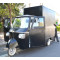 retro popular food truck classic piaggio in black