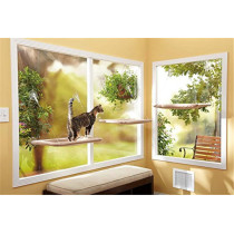 Pets magical High Quality Safe Manufacturer New Wall Mounted Cat Hammock Design Window Bed For Cats