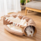 Pets Magical Cat Tunnel Bed With Mat  Pop Up Collapsible 2 Way Tube With Scratching Ball