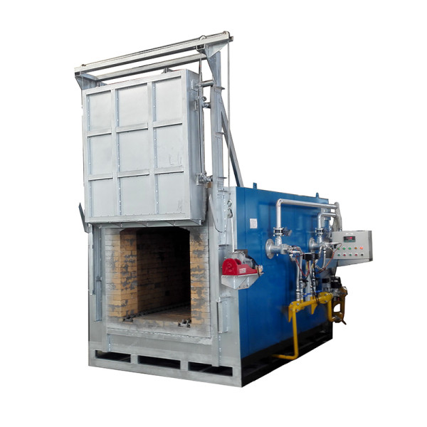 Oil gas fired aluminum melting induction heating furnace