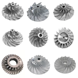 Custom Aluminum Alloy Turbine Wheel Nickel Alloy Titanium Casting