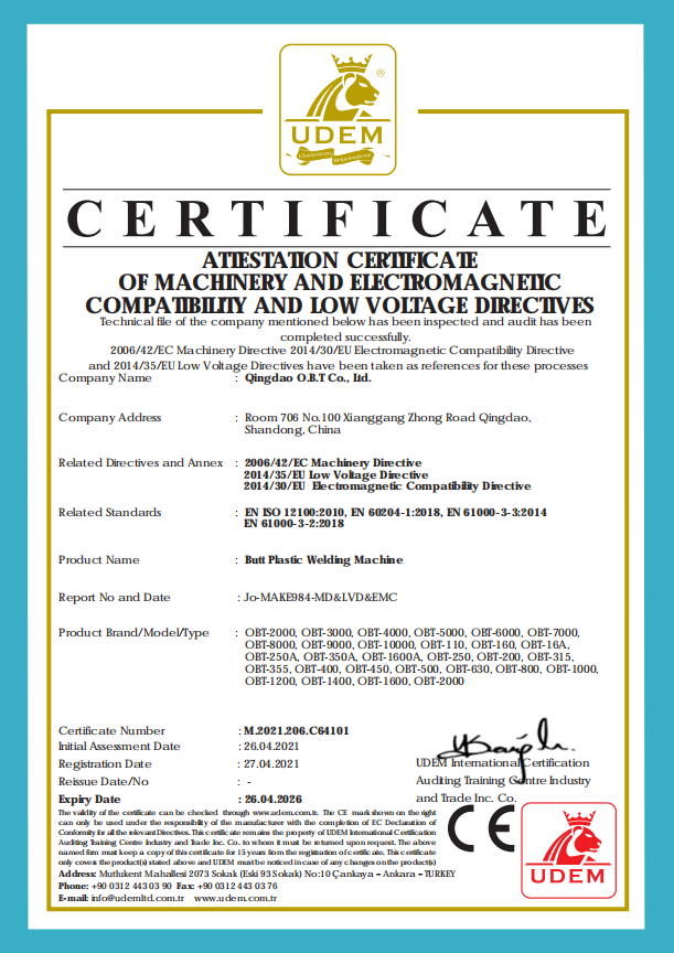 CE Certificate