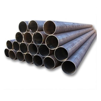 Q215 Q235 Q345 Black ERW Round Steel Pipes Carbon Material Hot Rolled