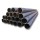 Q215 Q235 Q345 Black ERW Round Steel Pipes Carbon Material Hot Rolled