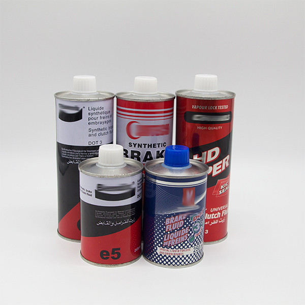 dot3 dot4 3000 4000 brake fluid tin can oil with cover Factory direct ...