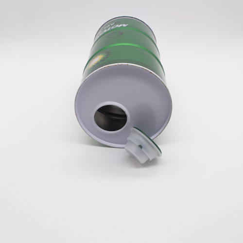 800ml 1L lubricant motor oil round tin can from metal can manufacturer