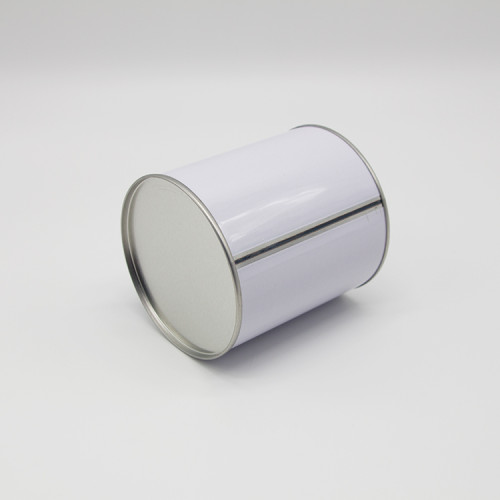 airtight tin container metal empty round tin/tinplate can/pail 8 oz tin can