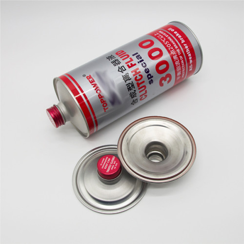 Hot sale metal empty round shape engine oil paint tin can with lid