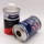Metal round brake fluid tin can brake oil lubricant bottle with screw top cap