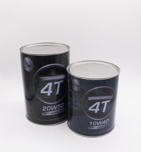 China supplier 800ml 1L metal tin can for motor oil petrol use tin can