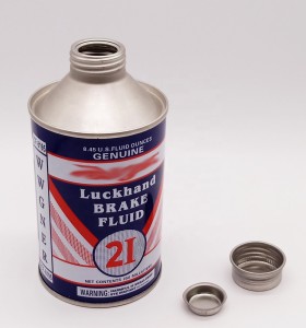 100ml to 1L OEM round metal lubricant oil tin tinplate can
