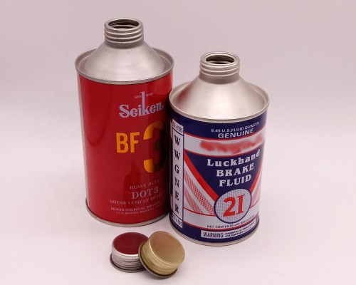 Dia 65mm Hot Sale Printing Round Can for brake oil
