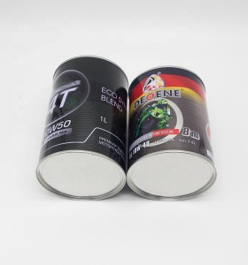Hotsale round liquid oil paint can/metal chemical tin packaging