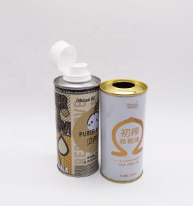 food tinplate packaging 100ml olive oil tin can