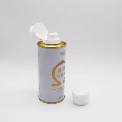 250ml Round oil tin can for olive oil packaging
