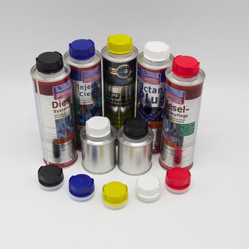 Metal material tinplate car care can for power steering treatment