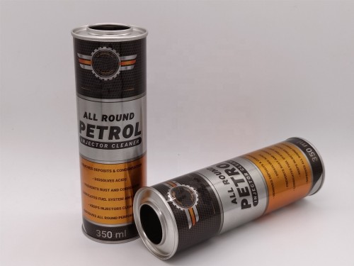 Metal material tinplate car care can for power steering treatment