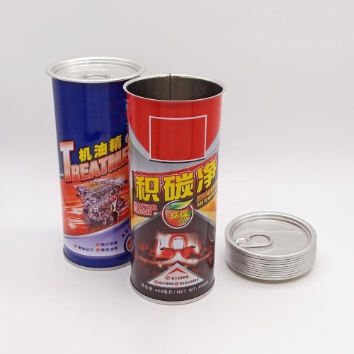 engine flush empty ring-pull tin can with CMYK