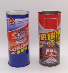hot sale screw top empty brake oil round tin cans