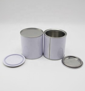 500 ml to 1L Chinese Factory Hot Sale round metal tin can with pry lid cans