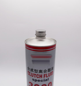 1L Round shape metal oil can for liquid engine oil packaging