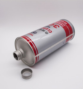 wholesale SGS empty round metal paint tinplate tin cans screw top with lid and handle for motor oil and glue