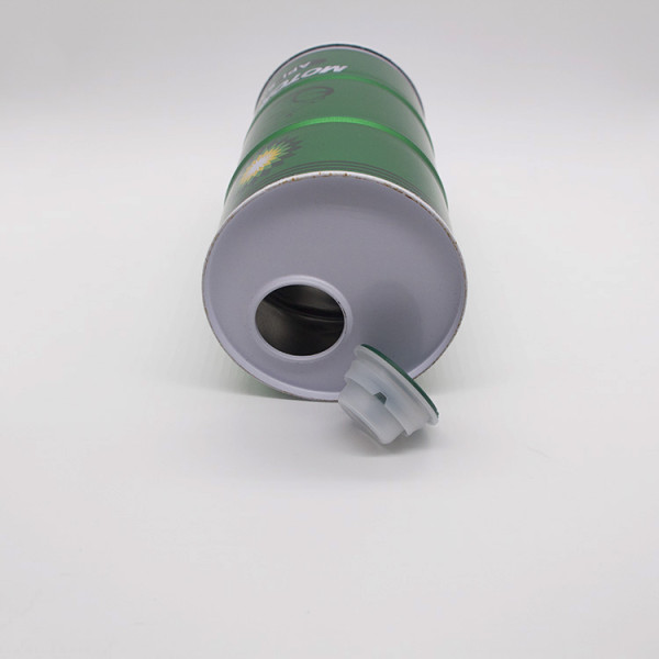 800ml 1l Empty round metal drum for engine oil/metal paint tin can for sale