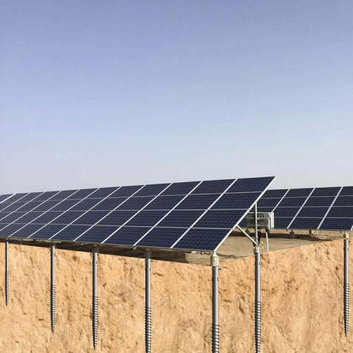 螺旋地桩在太阳能电站中的应用