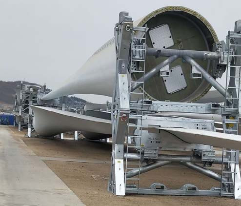 Transportation support for wind power