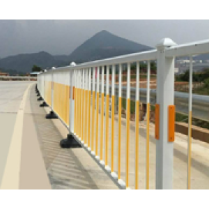 JFN-道路护栏交通围栏防撞护栏-优质低碳镀锌钢材料，耐腐蚀，防水防爆，经久耐用，安装简单，支持方案定制，（颜色，样式，可选），适用于城市道路；小区，校园道路；工厂内部；景区公园等…