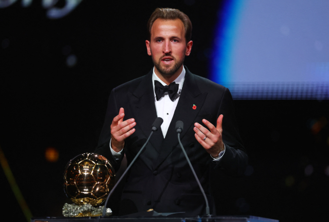 Harry Kane wins Ballon d'Or award