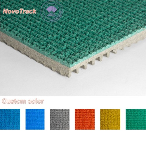 Outdoor rubber exercise flooring for training athletics track