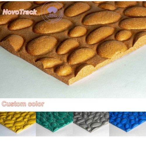 Different types of track surfaces cobblestone texture grains surfacse