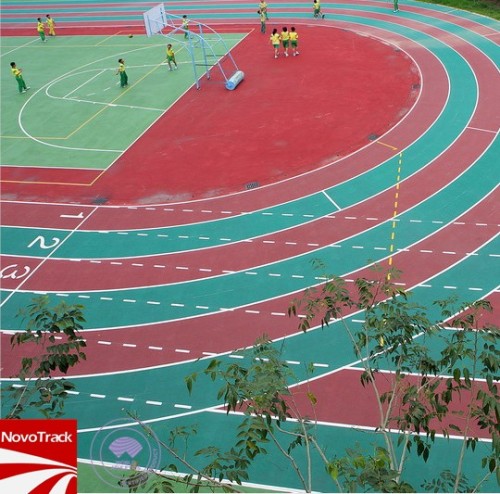 Prefabricated sport court flooring surface from Chinese Novotrack
