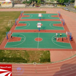Prefabricated sport court flooring surface from Chinese Novotrack