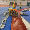 Part of the construction record of Novotrack in Urumqi Olympic Sports Center