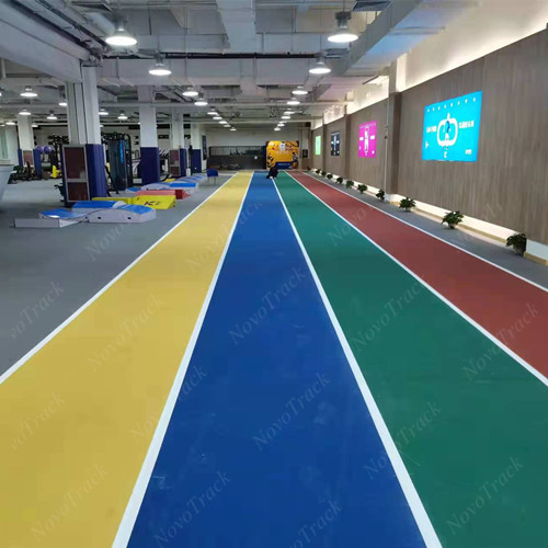 rubber running track