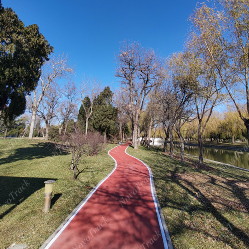 Chinese Park jogging track rubber flooring jogging track material