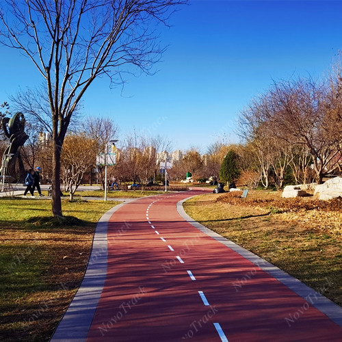 Chinese Park jogging track rubber flooring jogging track material