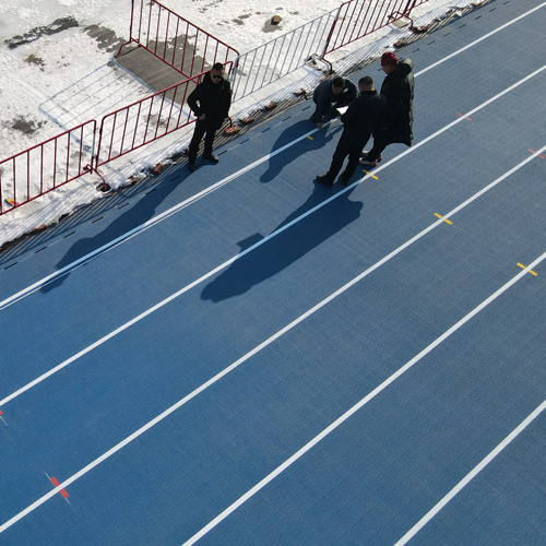 WA Approved Prefabricated Rubber tartan athletics track For 400 Meter Standard Track Field