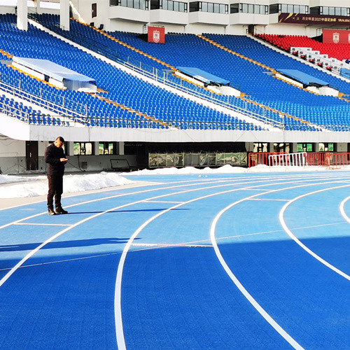 WA Approved Prefabricated Rubber tartan athletics track For 400 Meter Standard Track Field