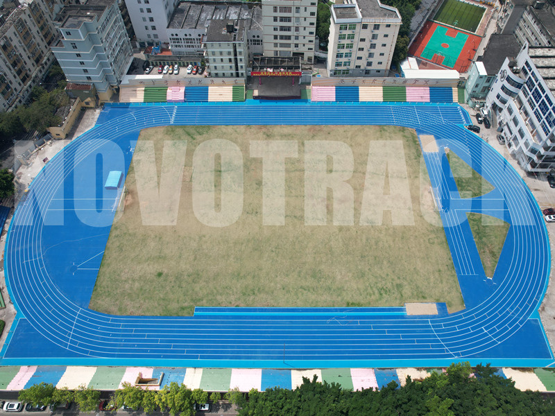 outdoor rubber athletics track