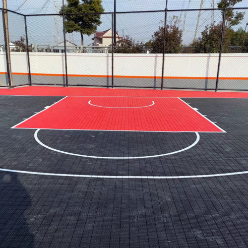Sport court flooring surface Outdoor basketball courts from Chinese Novotrack