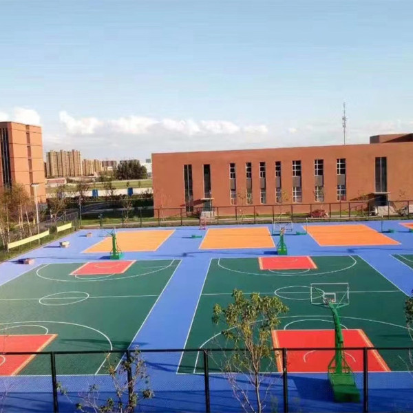 Sport court flooring surface Outdoor basketball courts from Chinese Novotrack