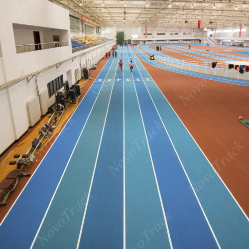 Indoor athletics track prefabricated surface vulcanized rubber running track surfaces