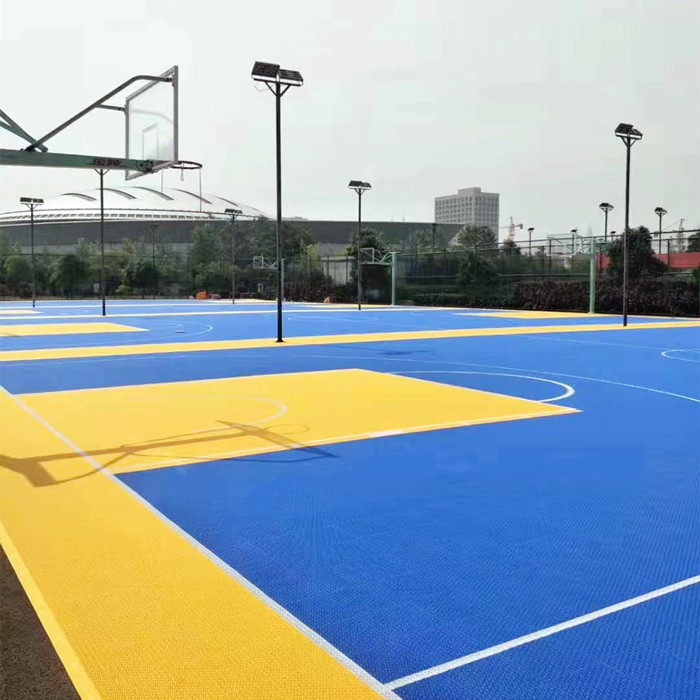 outdoor basketball court floor